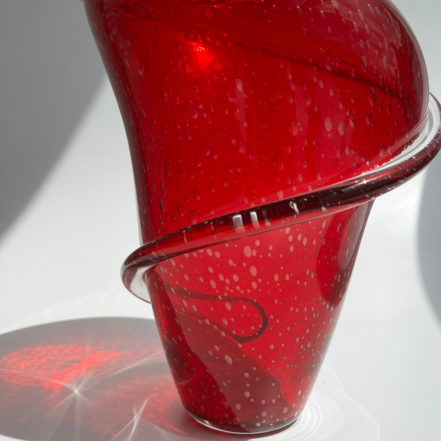 Vaso Tornado Vermelho