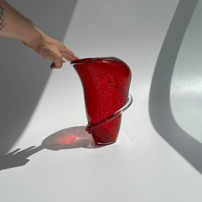 Vaso Tornado Vermelho